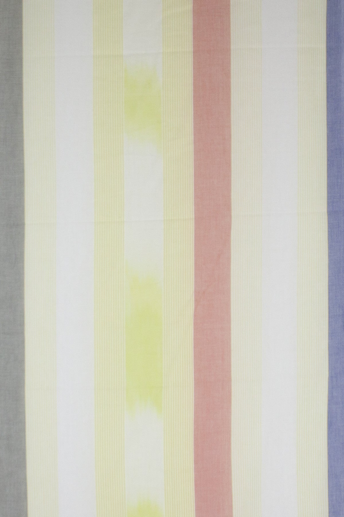 Fine Cotton Stripes Cotton Scarf - Pink Lime-3