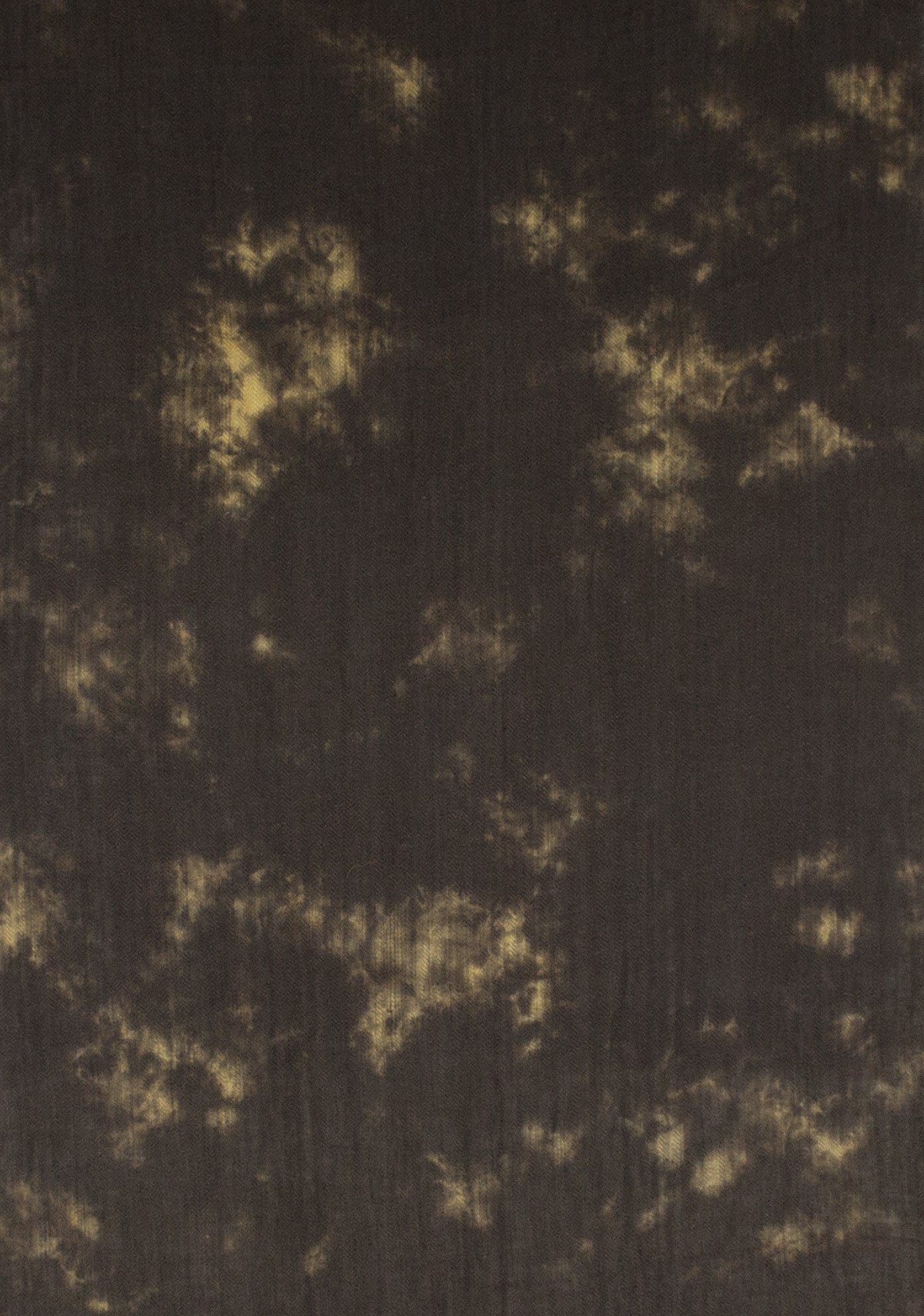 Tie-Dye Print Herringbone Weave Cotton Scarf - Brown Yellow-3