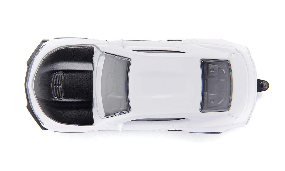 Chevrolet Camaro White with Black Hood Diecast Model Car by Siku-1