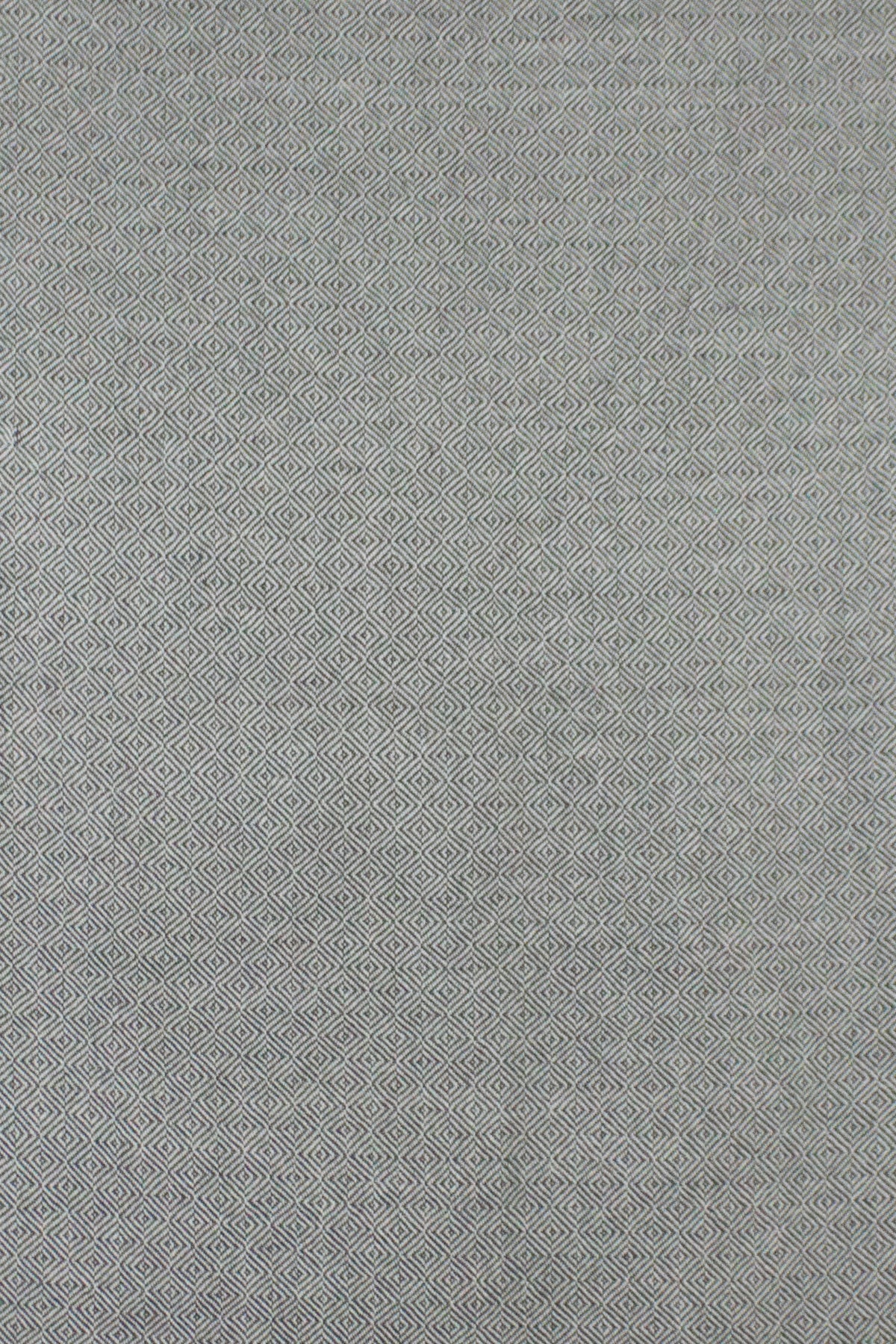Alpine Merino Diamond Weave Two Tone Wool Scarf - Grey-2