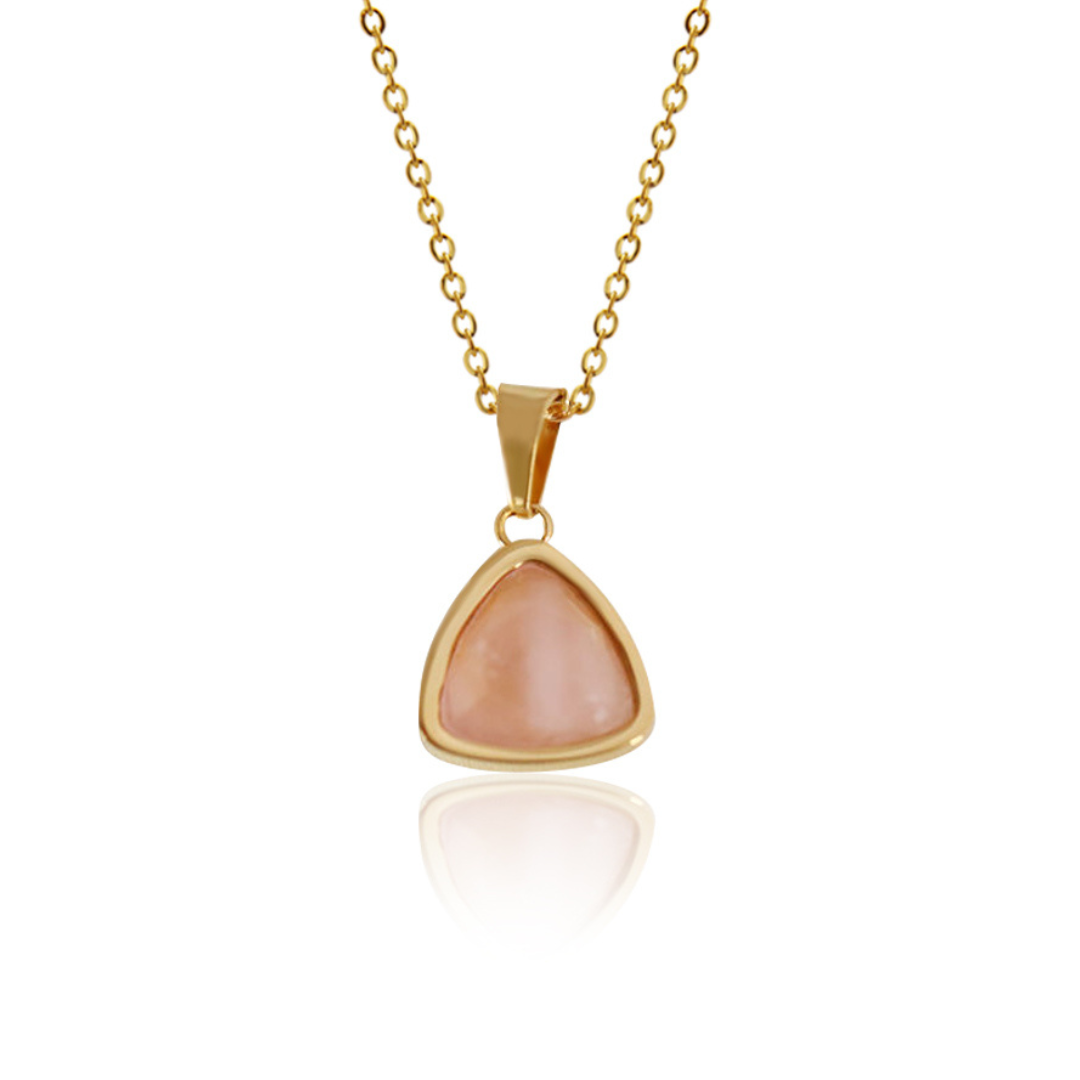 GildedRose - 18K Vergulde Rozenkwarts Ketting - Omarm Je Innerlijke Gloed