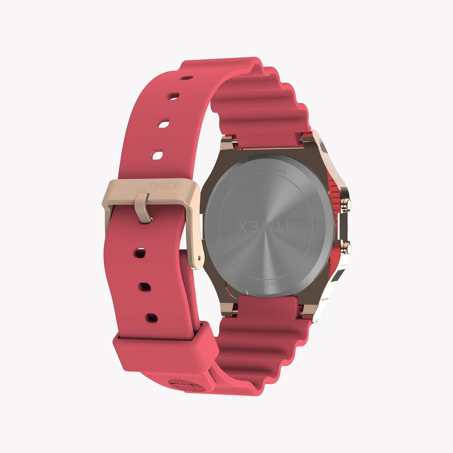 Timex Unisex Rose Gold & Pink Resin Strap Watch | T80-1