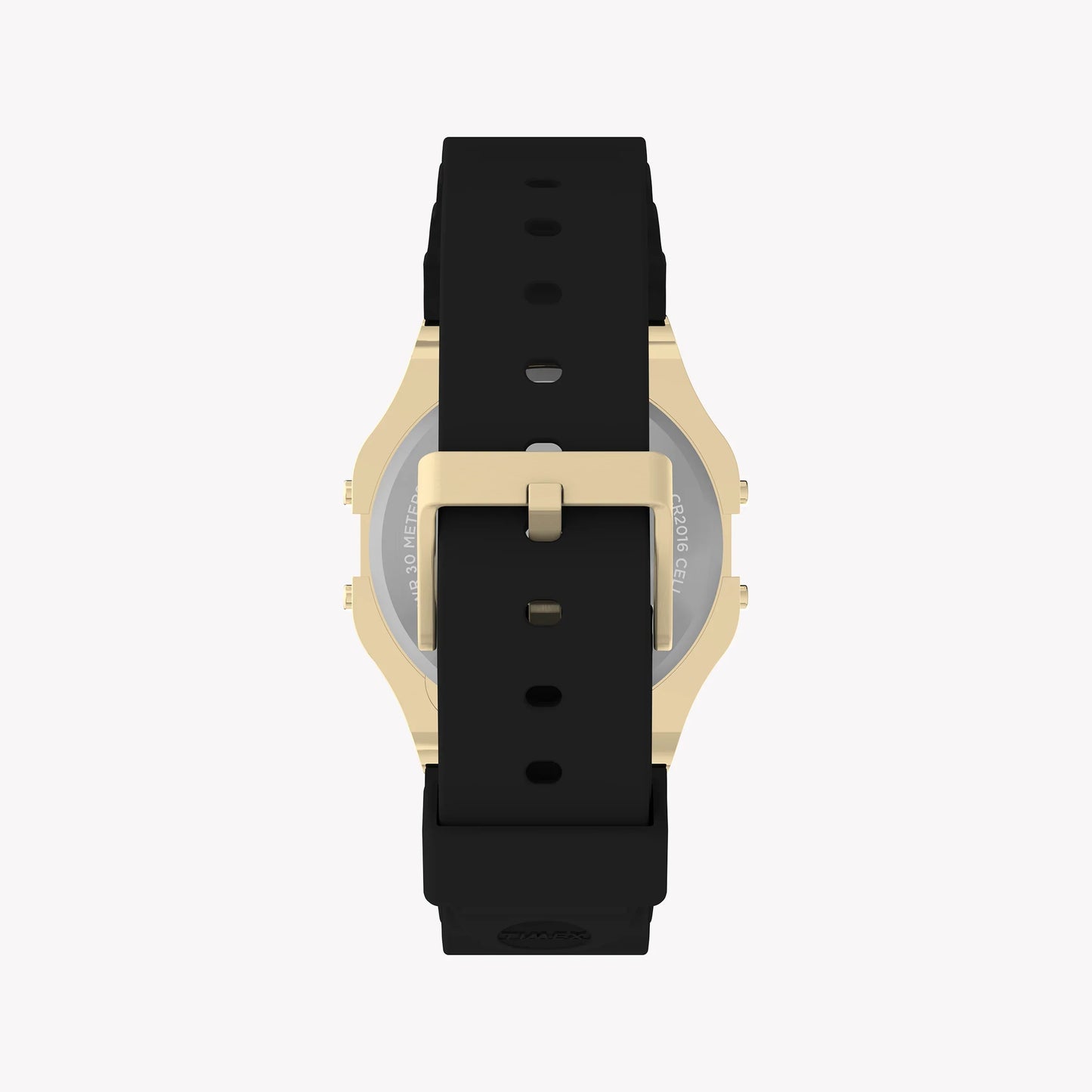 Timex Unisex Gold Tone Resin Strap, Black Lens | T80-2