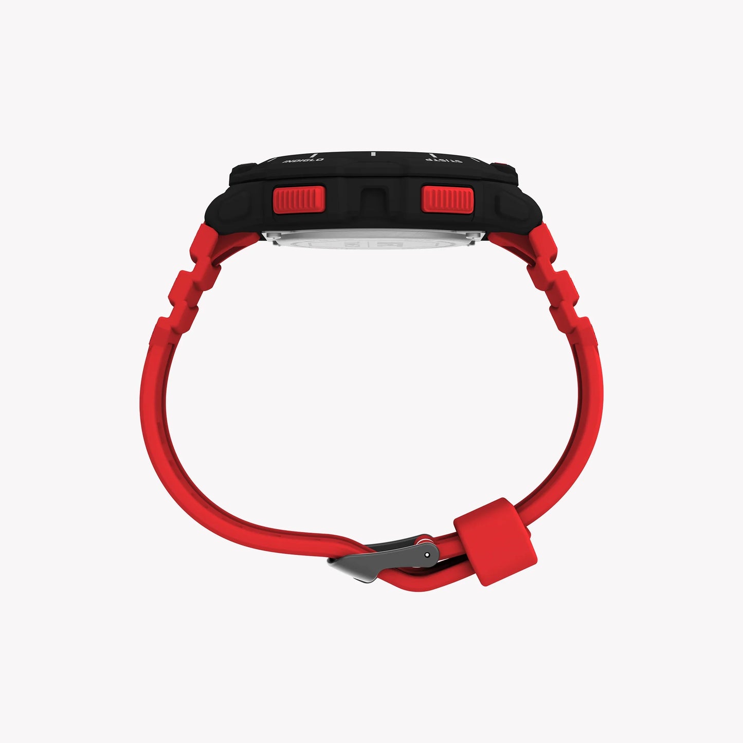 Timex Men's Red Digital Watch, Black Resin Case | T5K892-4