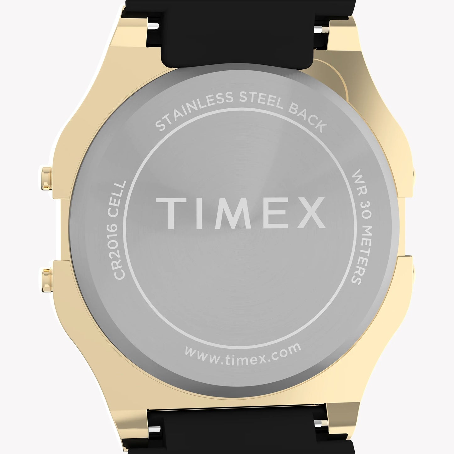 Timex Unisex Gold Tone Resin Strap, Black Lens | T80-3