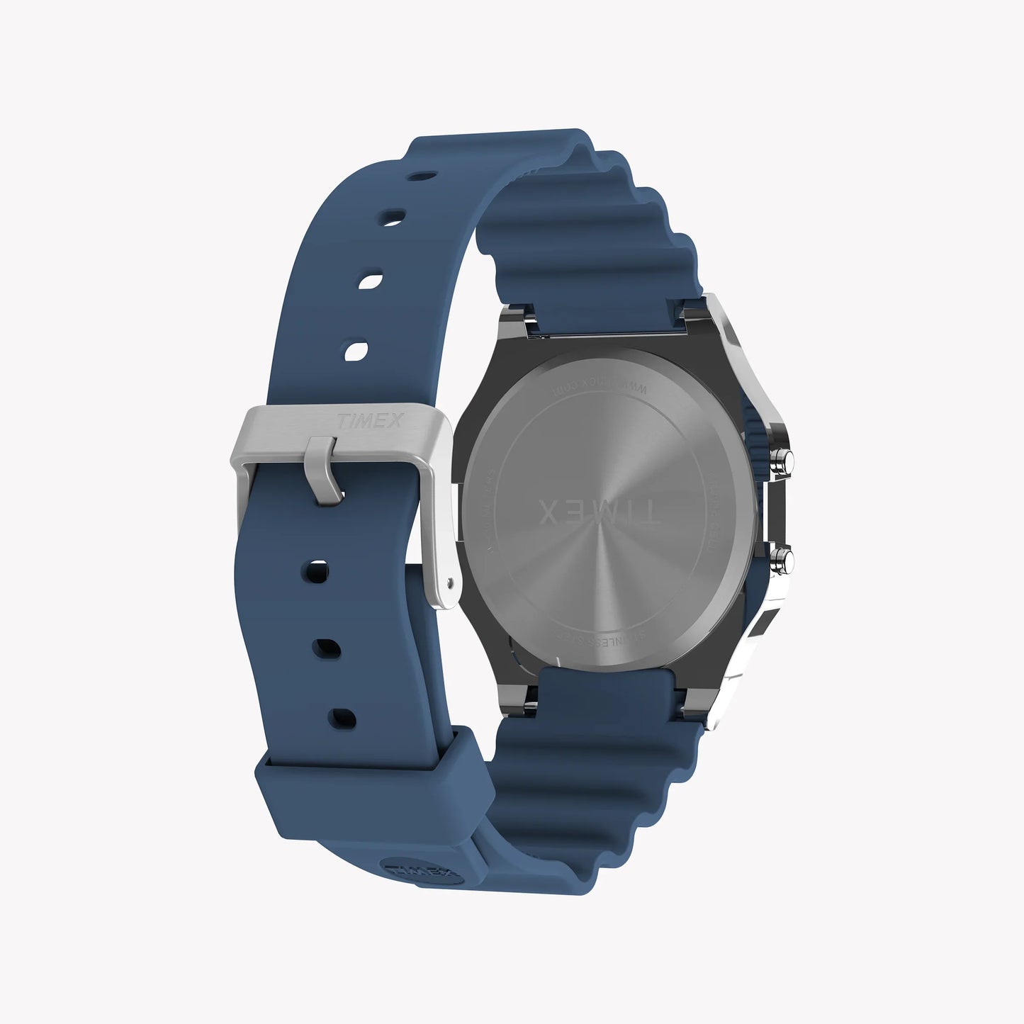 Timex Unisex Silver Tone Blue Lens, Resin Strap | TW2W43900-1