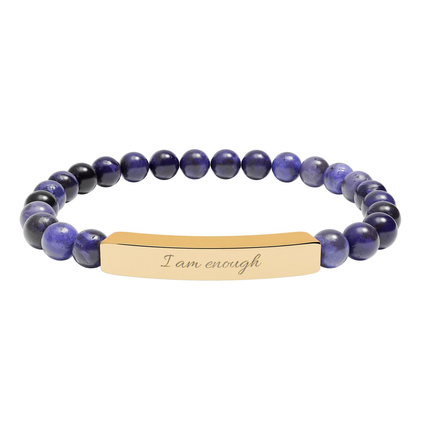 I Am Enough Bracelet – Beaded Affirmation Bracelet – Self Love Jewelry for Women – Meaningful Reminder Bracelet