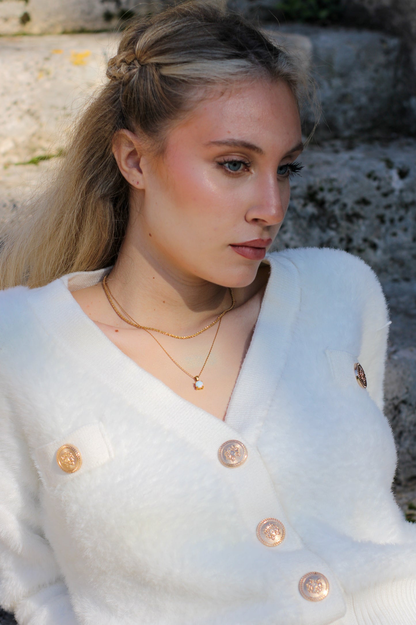 Opale Halskette-2