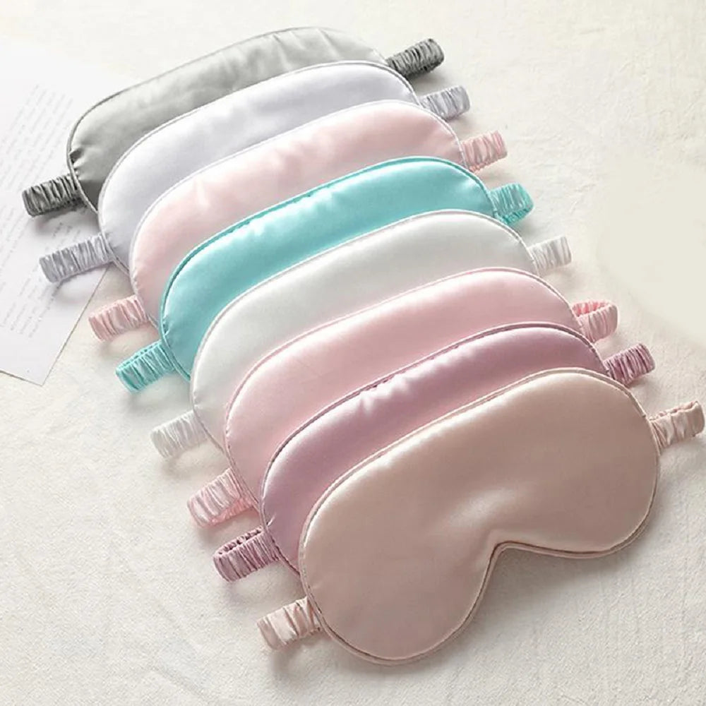 Luxueuze Geïmiteerde Zijden Oogmasker & Slaapoogmasker - Ultiem Comfort voor Reizen & Ontspanning, Zachte Oogverzorgingsschild voor Rustgevende Slaap