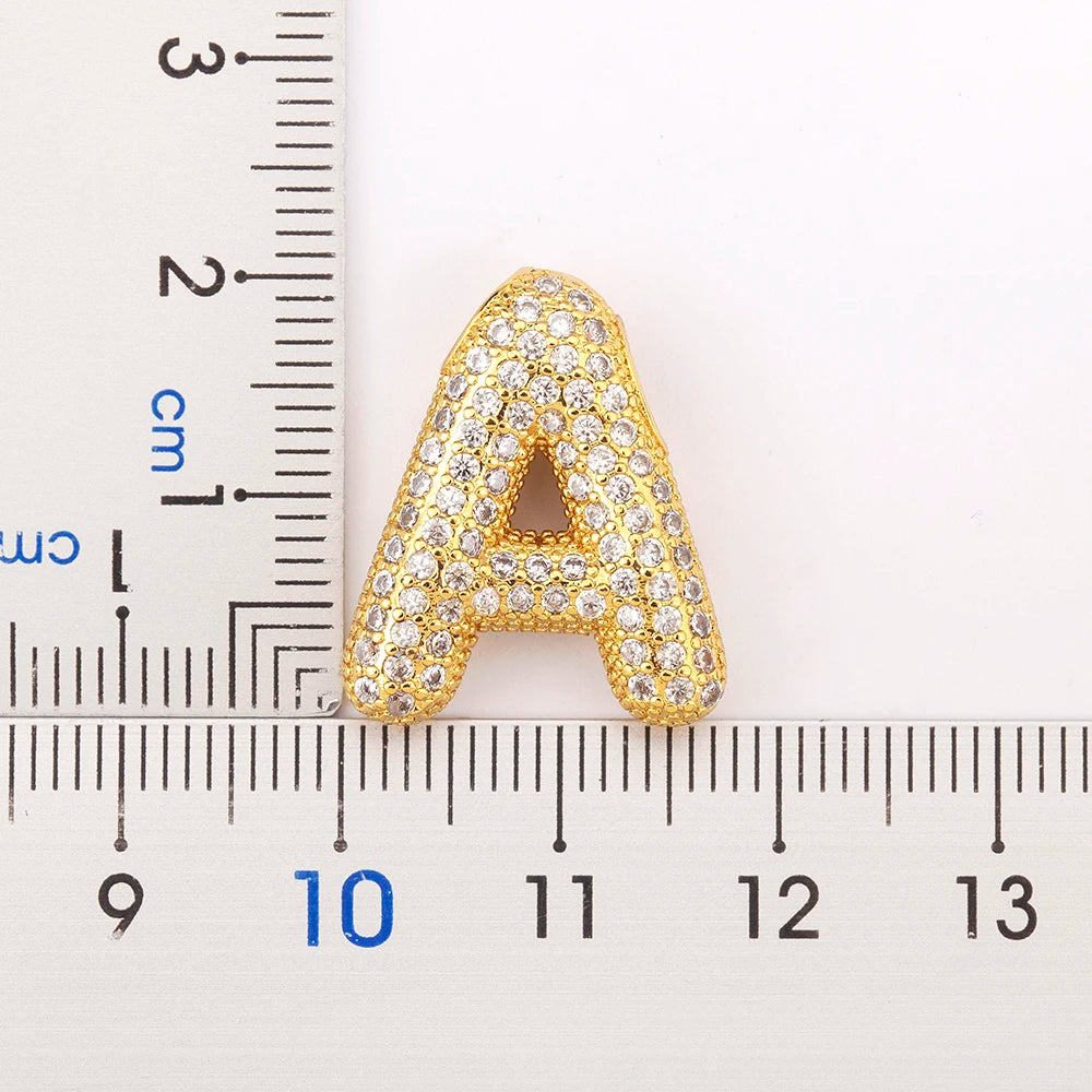 Luxe Nidin Glanzende Zirkonia Initialen Hanger Ketting - A-Z Alfabet Bedel voor Vrouwen, Perfect Cadeau voor Elke Gelegenheid!