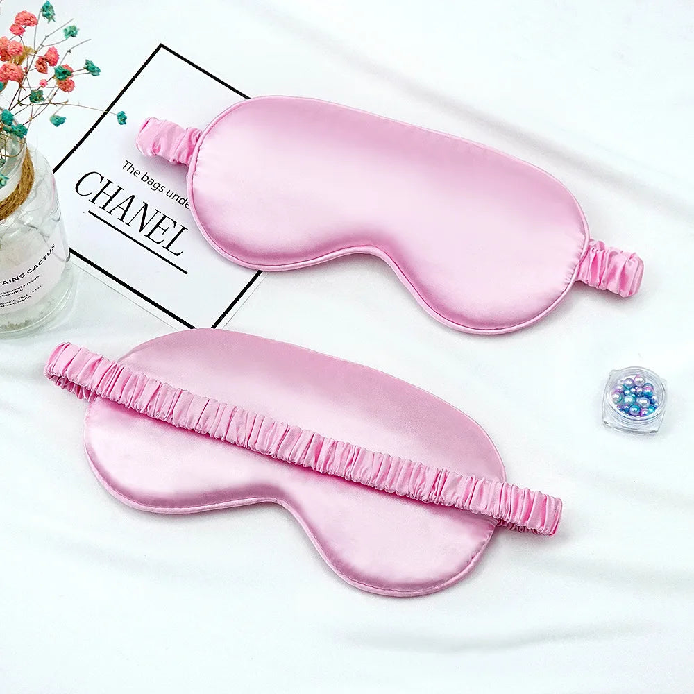 Luxueuze Geïmiteerde Zijden Oogmasker & Slaapoogmasker - Ultiem Comfort voor Reizen & Ontspanning, Zachte Oogverzorgingsschild voor Rustgevende Slaap