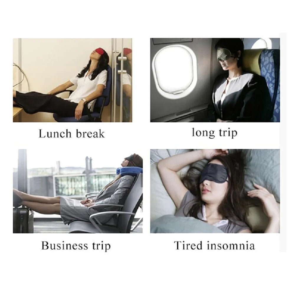 Luxueuze Geïmiteerde Zijden Oogmasker & Slaapoogmasker - Ultiem Comfort voor Reizen & Ontspanning, Zachte Oogverzorgingsschild voor Rustgevende Slaap