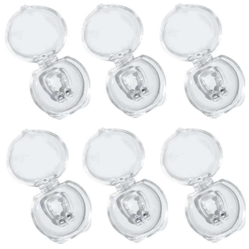 Premium Magnetische Anti-Snurk Neusclip – Adem Gemakkelijk en Slaap Beter! Effectieve Apneu Hulp met Handige Opbergdoos – Beschikbaar in 1/2/4/6 Pakketten