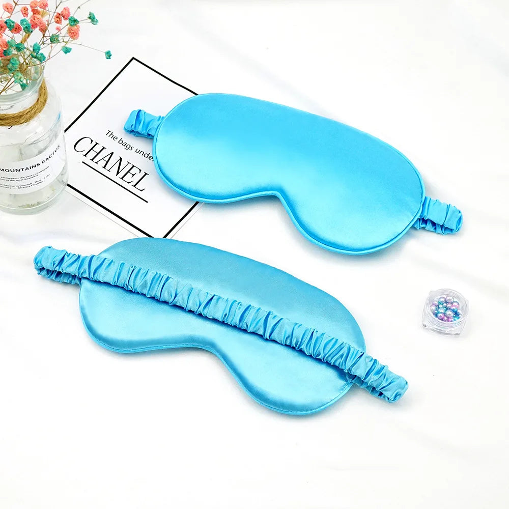 Luxueuze Geïmiteerde Zijden Oogmasker & Slaapoogmasker - Ultiem Comfort voor Reizen & Ontspanning, Zachte Oogverzorgingsschild voor Rustgevende Slaap