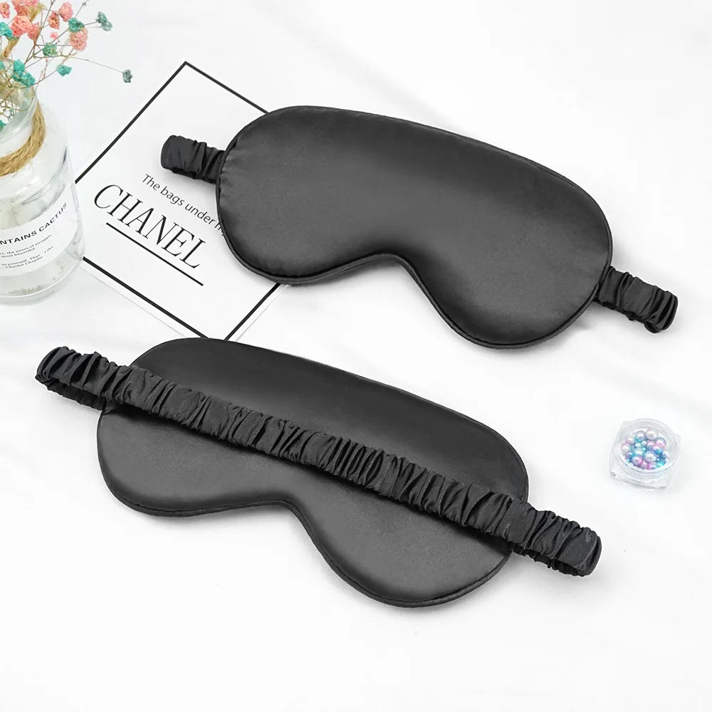 Luxueuze Geïmiteerde Zijden Oogmasker & Slaapoogmasker - Ultiem Comfort voor Reizen & Ontspanning, Zachte Oogverzorgingsschild voor Rustgevende Slaap