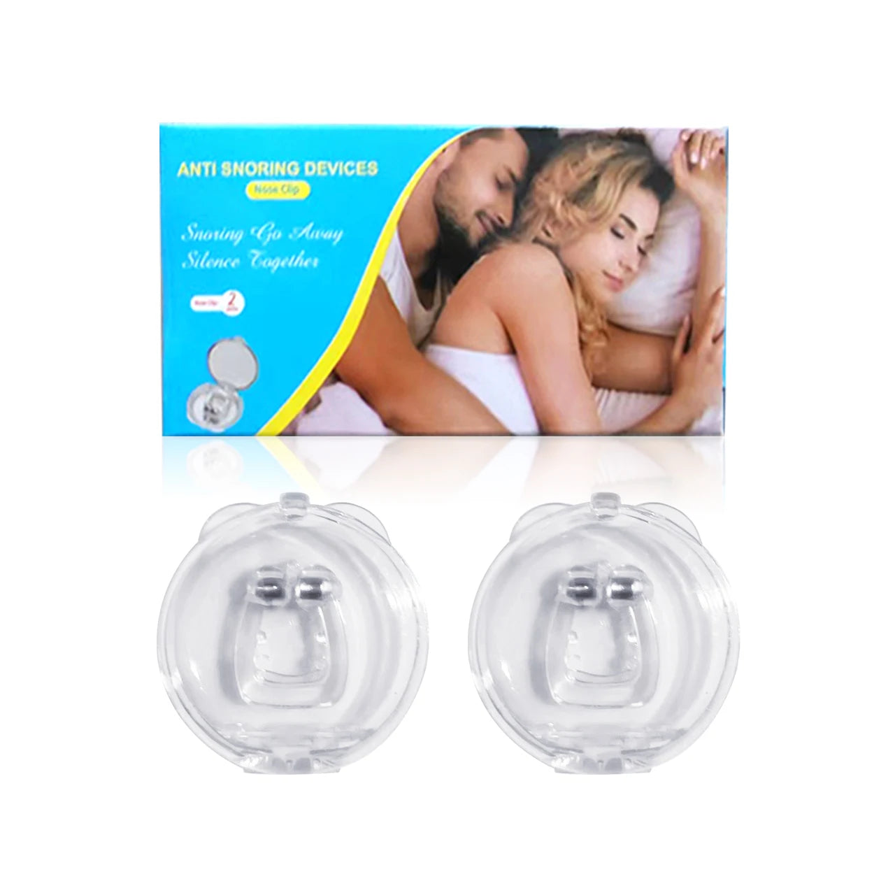 Premium Magnetische Anti-Snurk Neusclip – Adem Gemakkelijk en Slaap Beter! Effectieve Apneu Hulp met Handige Opbergdoos – Beschikbaar in 1/2/4/6 Pakketten