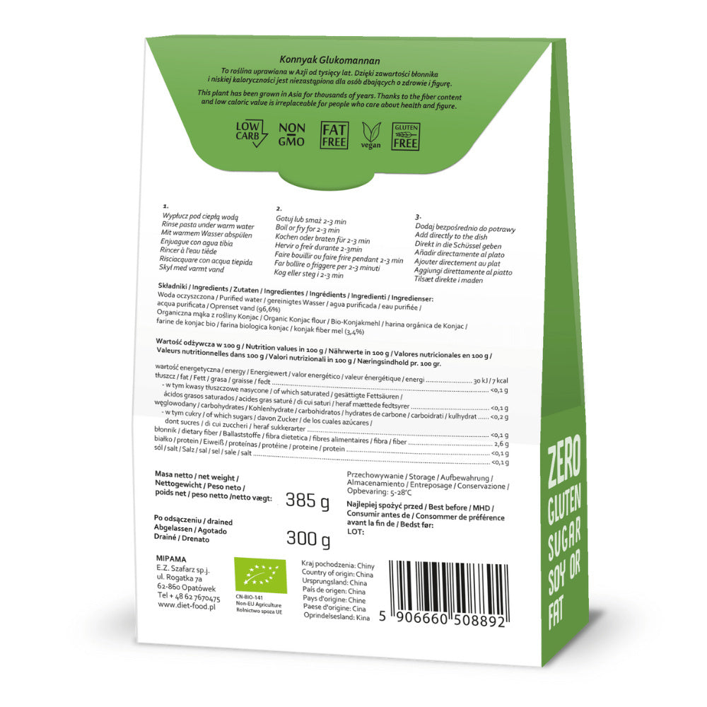 Bio konjac (shirataki) pasta Noodles 370 g-1