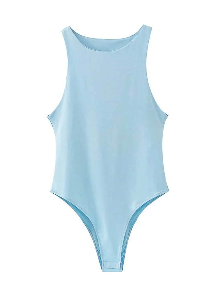 Chique Zomer Bodycon Bodysuits voor Dames - Sexy Slim Fit in 8 Verbluffende Kleuren, Perfect voor Informele Uittrekken en Nachtclubs!