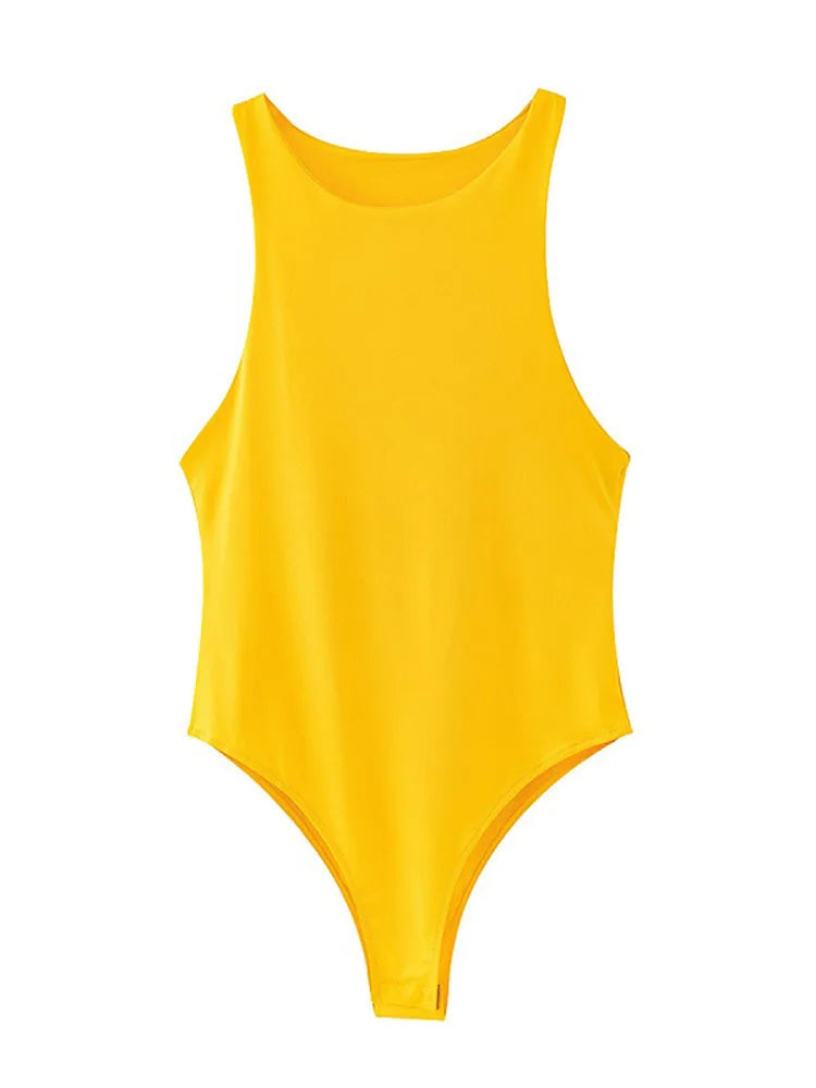 Chique Zomer Bodycon Bodysuits voor Dames - Sexy Slim Fit in 8 Verbluffende Kleuren, Perfect voor Informele Uittrekken en Nachtclubs!