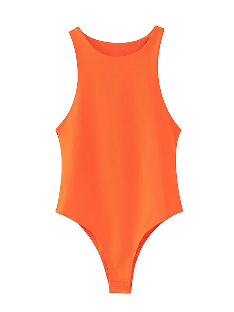 Chique Zomer Bodycon Bodysuits voor Dames - Sexy Slim Fit in 8 Verbluffende Kleuren, Perfect voor Informele Uittrekken en Nachtclubs!