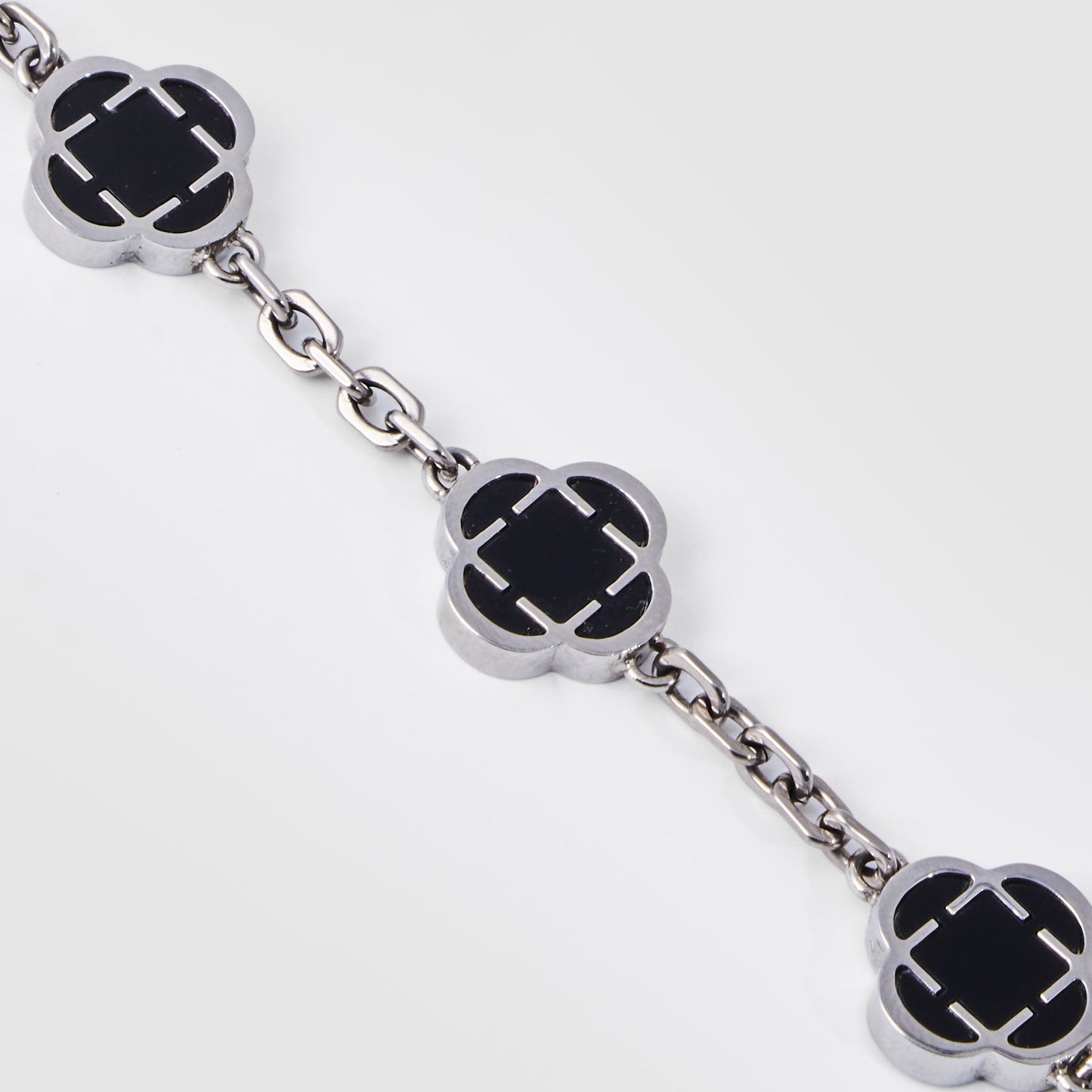 EternalClover - Zilveren Onyx Geluksbedel