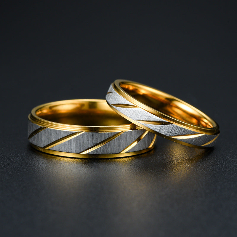 CoupleTide - Exclusieve Ringen met Uniek Golfpatroon voor Liefdevolle Stellen