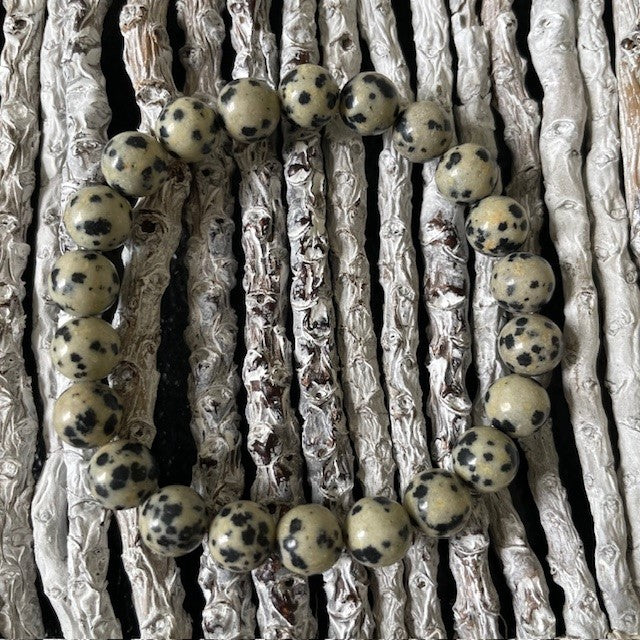 Stylish Dalmatian Jasper Bracelet