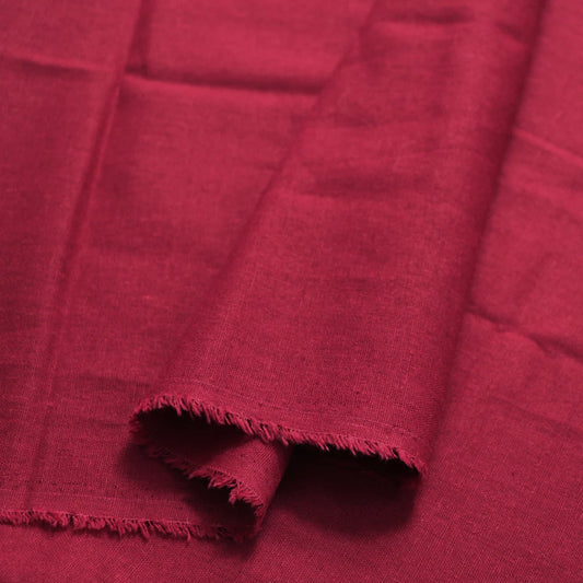 Burgundy Linen Cotton Fabric Red Flax Cloth for Sewing DIY Patchwork Home Decor Garment Fabric