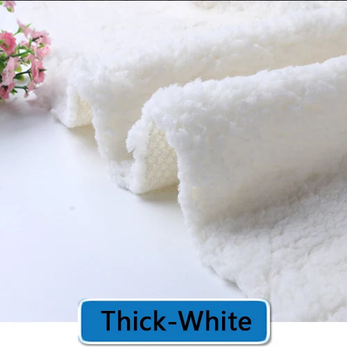 Lamb Velvet Fabric Thick Winter Plush Super Soft Teddy Fabric Sewing Material for Coats Jackets Blankets DIY