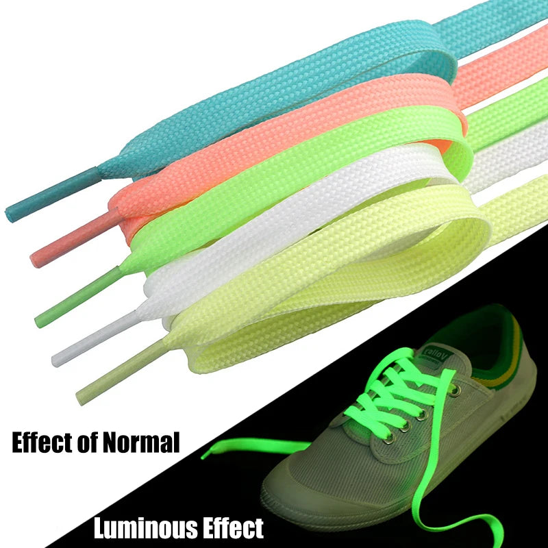 Gloei-in-het-donker Lumineuze Veters voor Kinderen en Volwassenen - Perfect voor Sneakers en Sportschoenen! Reflecterende Nachtveters om je Look te Verlichten!