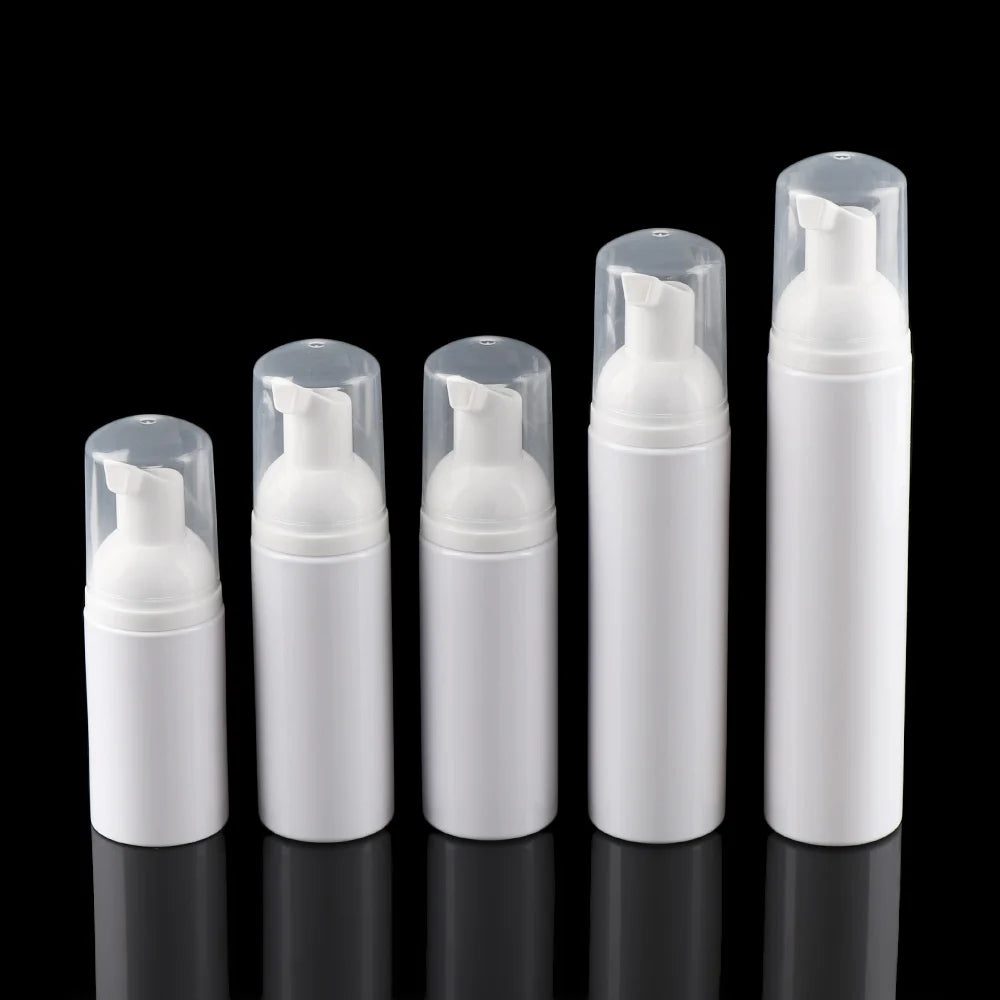 Veelzijdige Plastic Schuimbussen voor Zeep, Mousse en Vloeistofdispenser - Perfect voor Shampoo, Lichaamslotion, Douchegel en Meer! Verkrijgbaar in 30/50/60/80 ML Groottes.