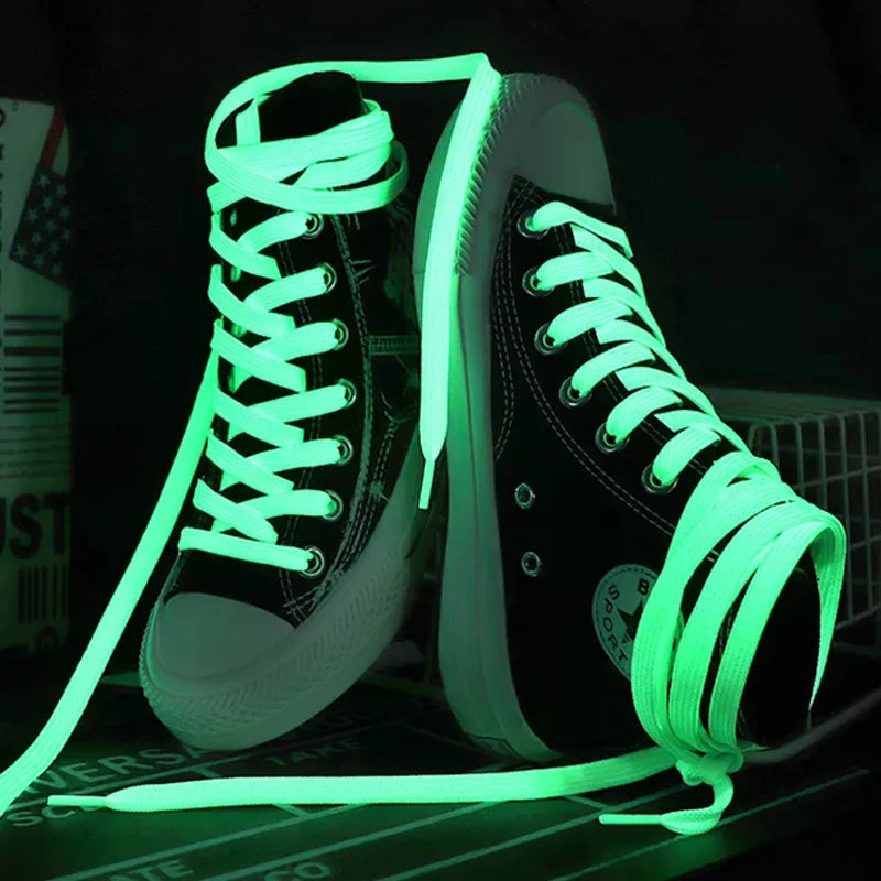 Gloei-in-het-donker Lumineuze Veters voor Kinderen en Volwassenen - Perfect voor Sneakers en Sportschoenen! Reflecterende Nachtveters om je Look te Verlichten!