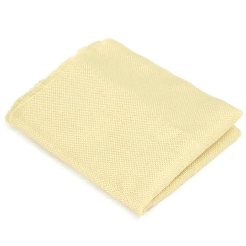 Aramid Fiber Fabric 200gsm Yellow Plain Weave 100x30cm Heat Resistant Industrial Sewing Cloth