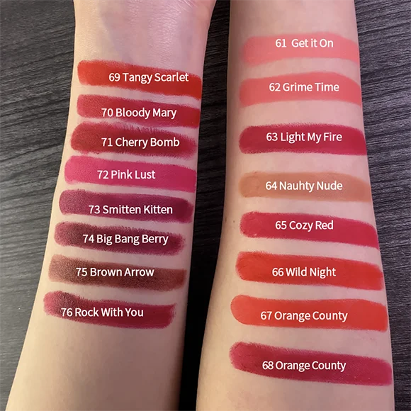 CHARMACY 16 Levendige Kleuren Waterdichte Velours Lippenstift voor Moeiteloos Draagcomfort – Langdurige Matte Lippenmake-up die de Hele Dag Mooi Blijft