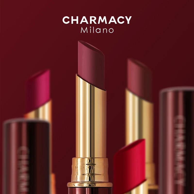 CHARMACY 16 Levendige Kleuren Waterdichte Velours Lippenstift voor Moeiteloos Draagcomfort – Langdurige Matte Lippenmake-up die de Hele Dag Mooi Blijft