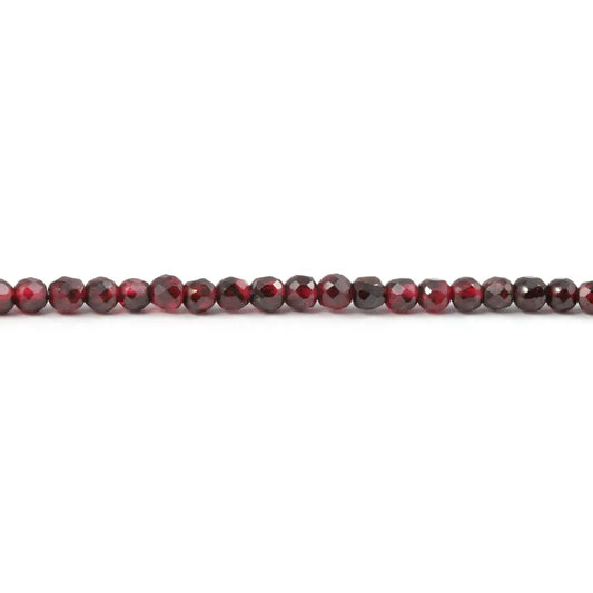 Natural Gem Stone Garnet Beaded 2 3mm Small Faceted Loose Beads for DIY Bracelet Necklace Jewelry Making Accessories 15''