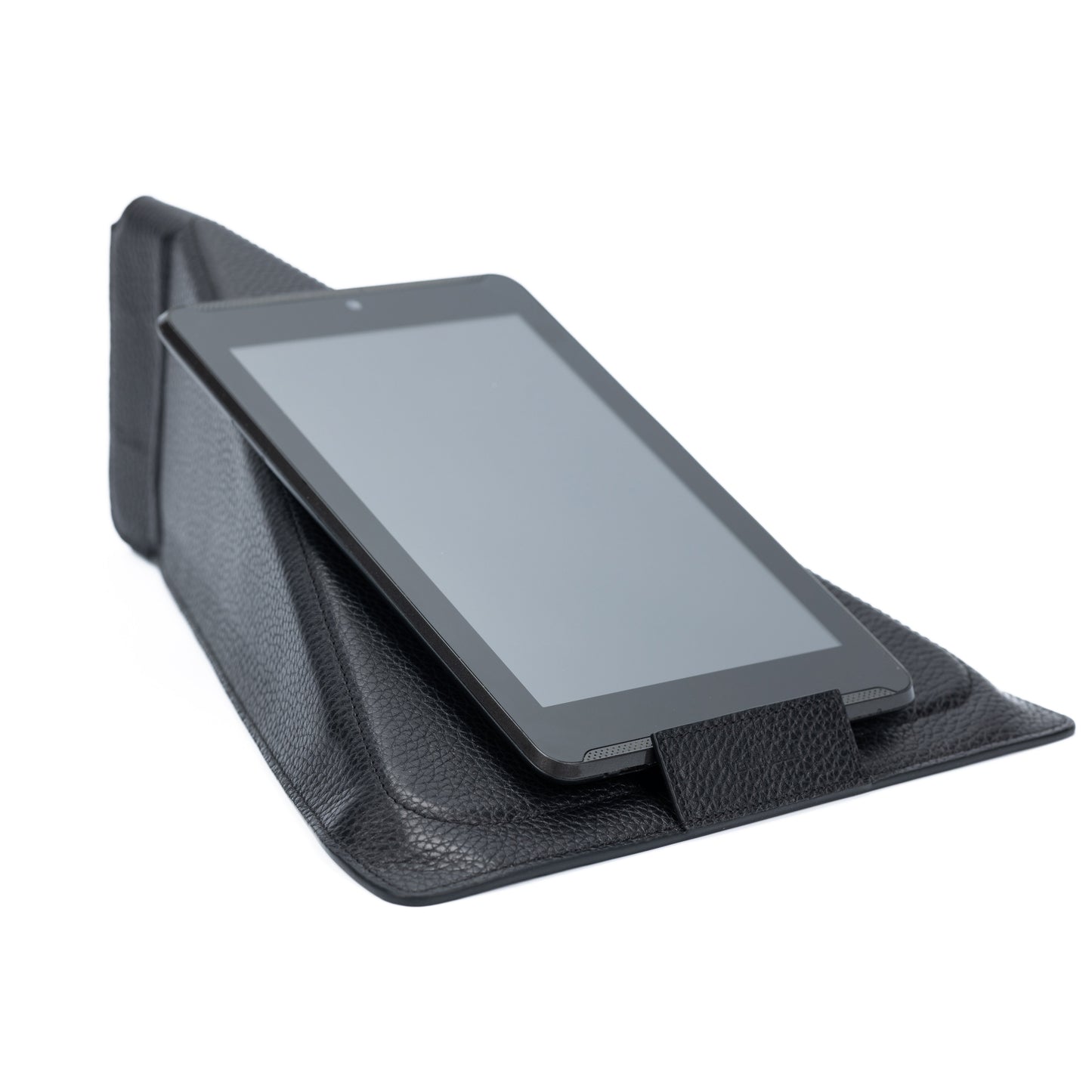 K0031AB | Modular Tablet Case/Support in Genuine Leather, full grain, dollar grain. Black colour. Closure with magnets. Dimensions: 22 x 31 cm. Packaging: TNT bag-4