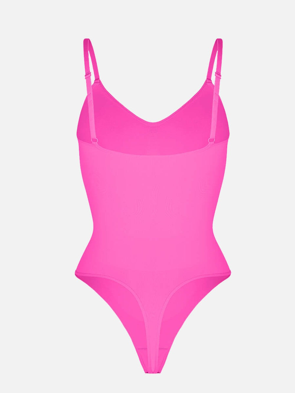 Levendige Fuchsia Thong Bodysuit