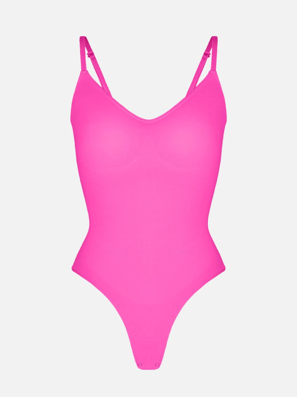 Levendige Fuchsia Thong Bodysuit