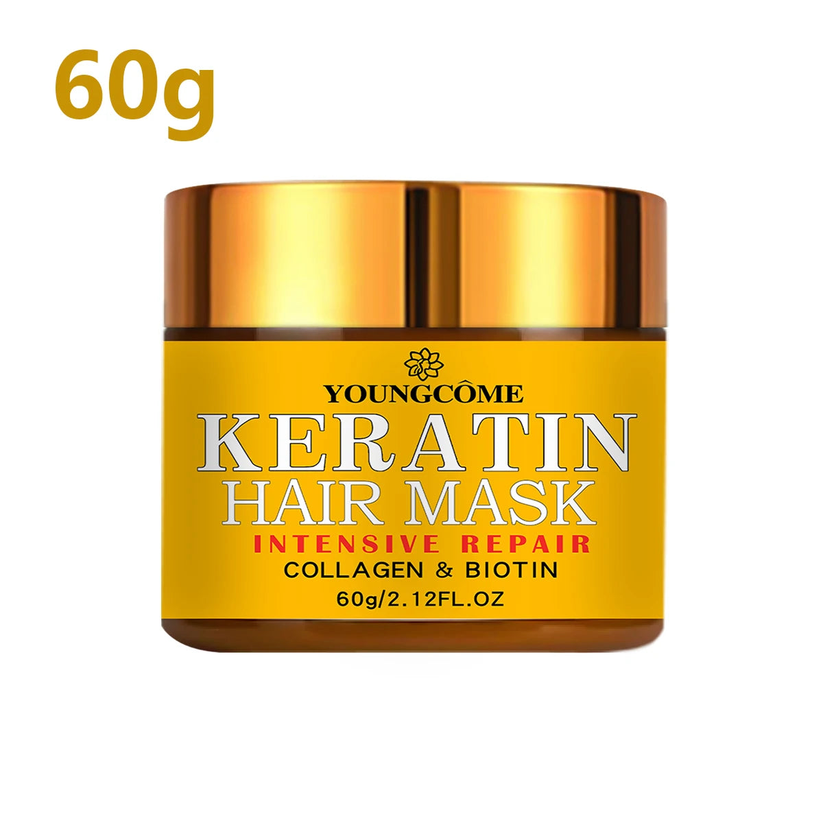 Revitaliseer je Haar: Voedende Biotine, Collageen & Keratine Reparatiemasker voor Droog, Beschadigd Haar