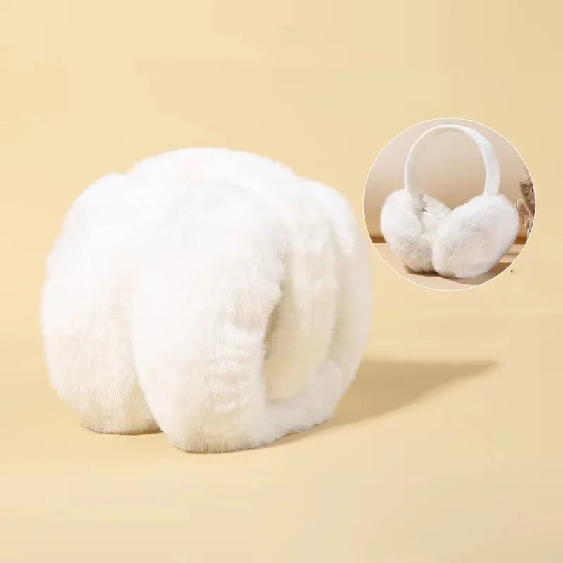 Gezellige Chic Pluche Oorwarmers voor Mannen en Vrouwen - Modebewuste Buitenoorwarmers voor Ultiem Wintercomfort en Bescherming