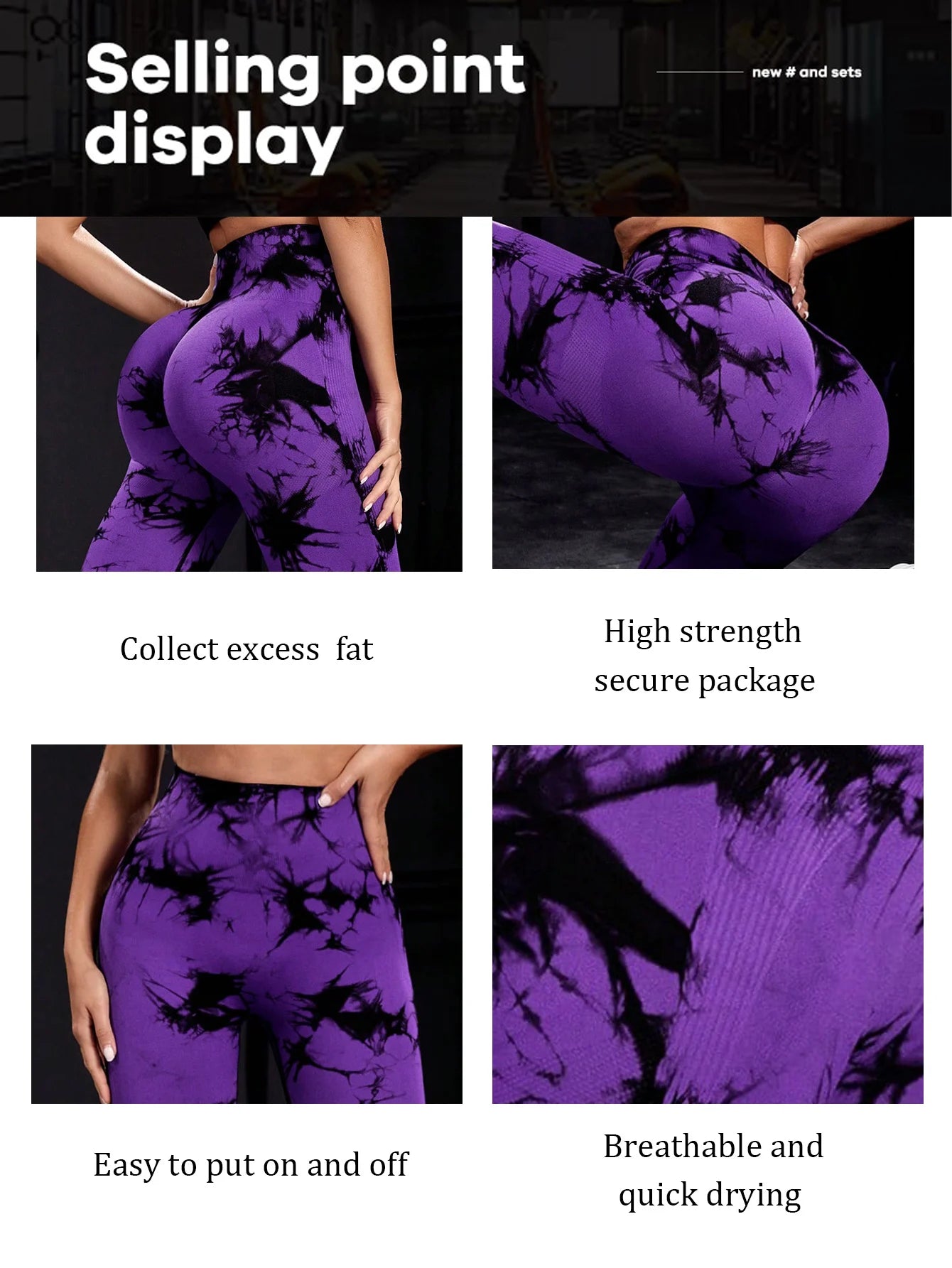 Verhoog je workout met Trendy Tie Dye Yoga Leggings - Naadloze, Hoge Rek leggings voor ultieme buikcontrole - Verse 2023 Stijl!