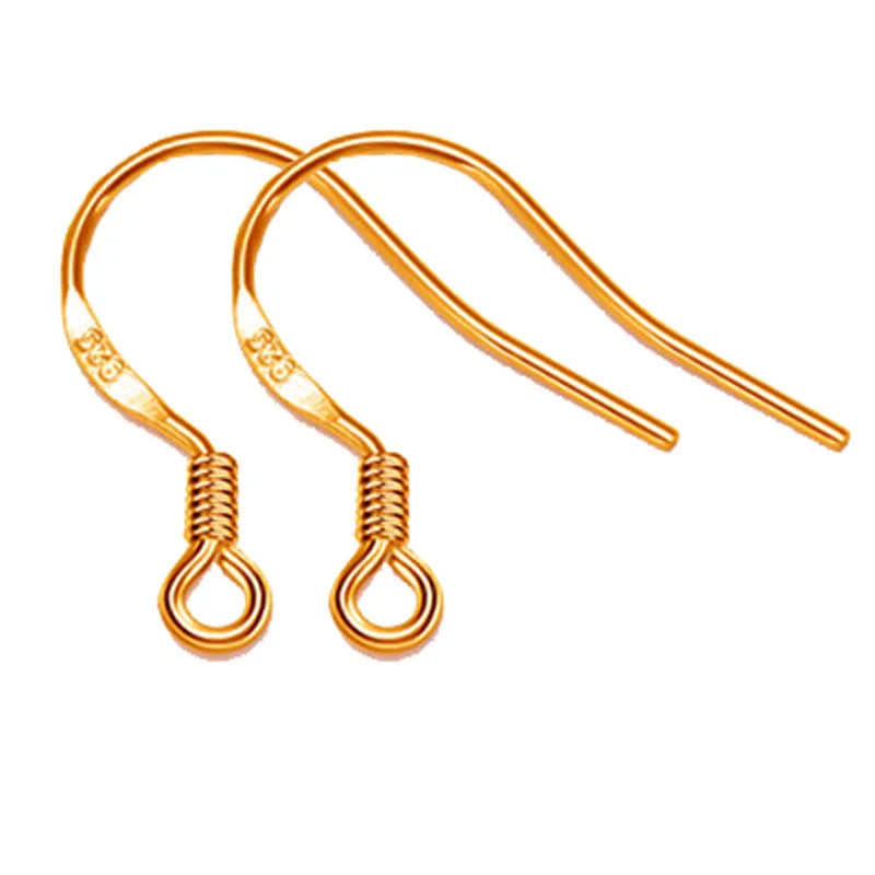 925 Sterling Silber Ohrhaken 100 Stück Ohrring Haken für DIY Schmuckherstellung Bastelbedarf