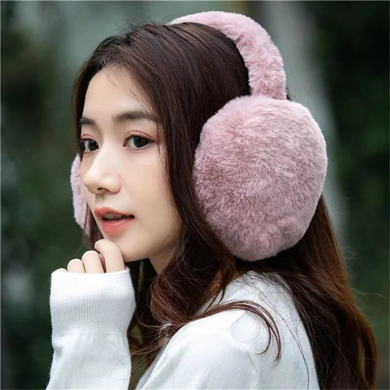 Gezellige Chic Pluche Oorwarmers voor Mannen en Vrouwen - Modebewuste Buitenoorwarmers voor Ultiem Wintercomfort en Bescherming