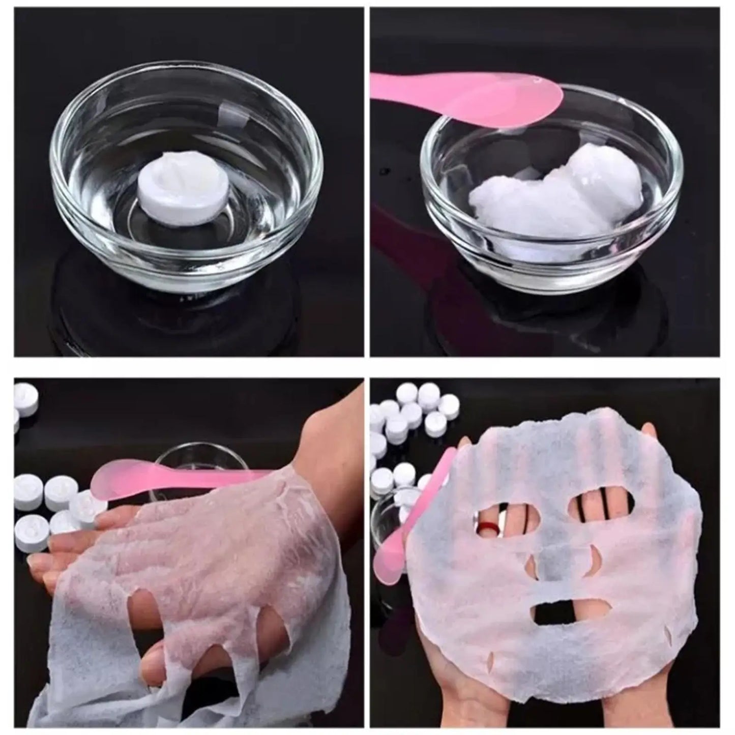 Luxe Wegwerp Gecomprimeerde Gezichtsmaskers - 30/50PCS Draagbare Niet-geweven Gezichtsdoek Munten voor Huidverzorging On-the-Go