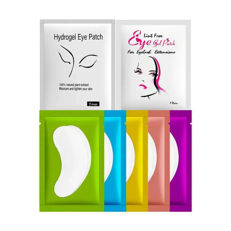 50 Paar Luxe Hydrogel Oogpatches voor Wimperextensions - Perfecte Onder-Oog Isolatie en Makeup Tools!
