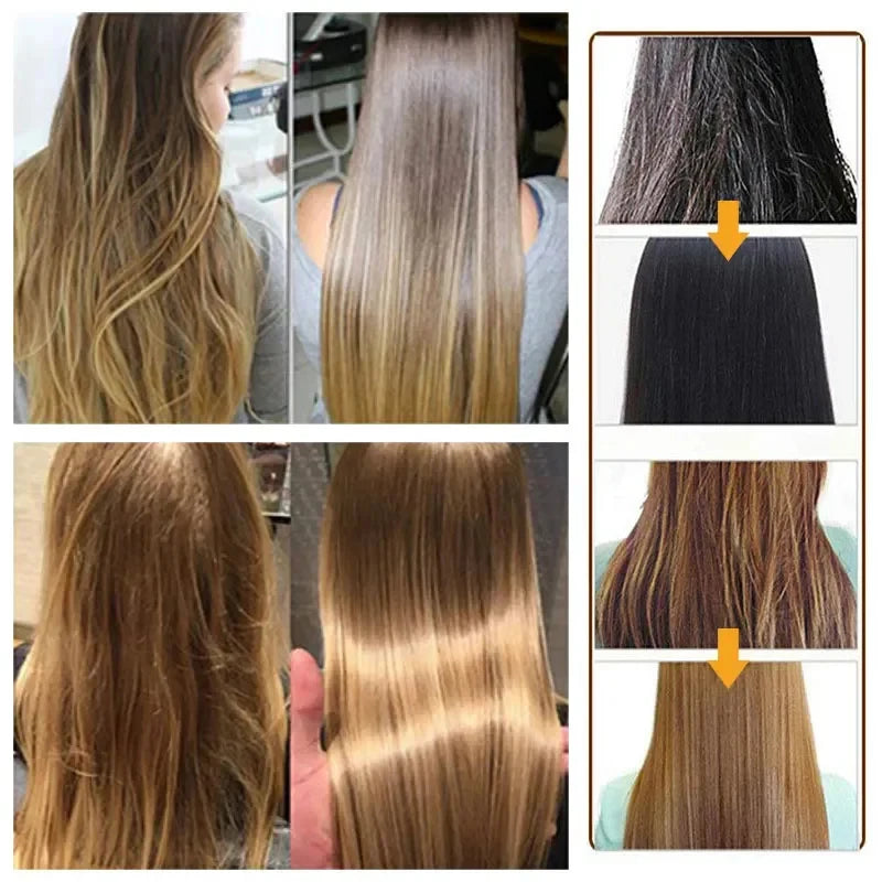 Revitaliseer je haar: 30/500ml Professionele Keratine Haarmasker voor 5-seconde Schadeherstel - Tem Frizz, Bereik Zachtheid, Glans & Diepe Hydratatie!