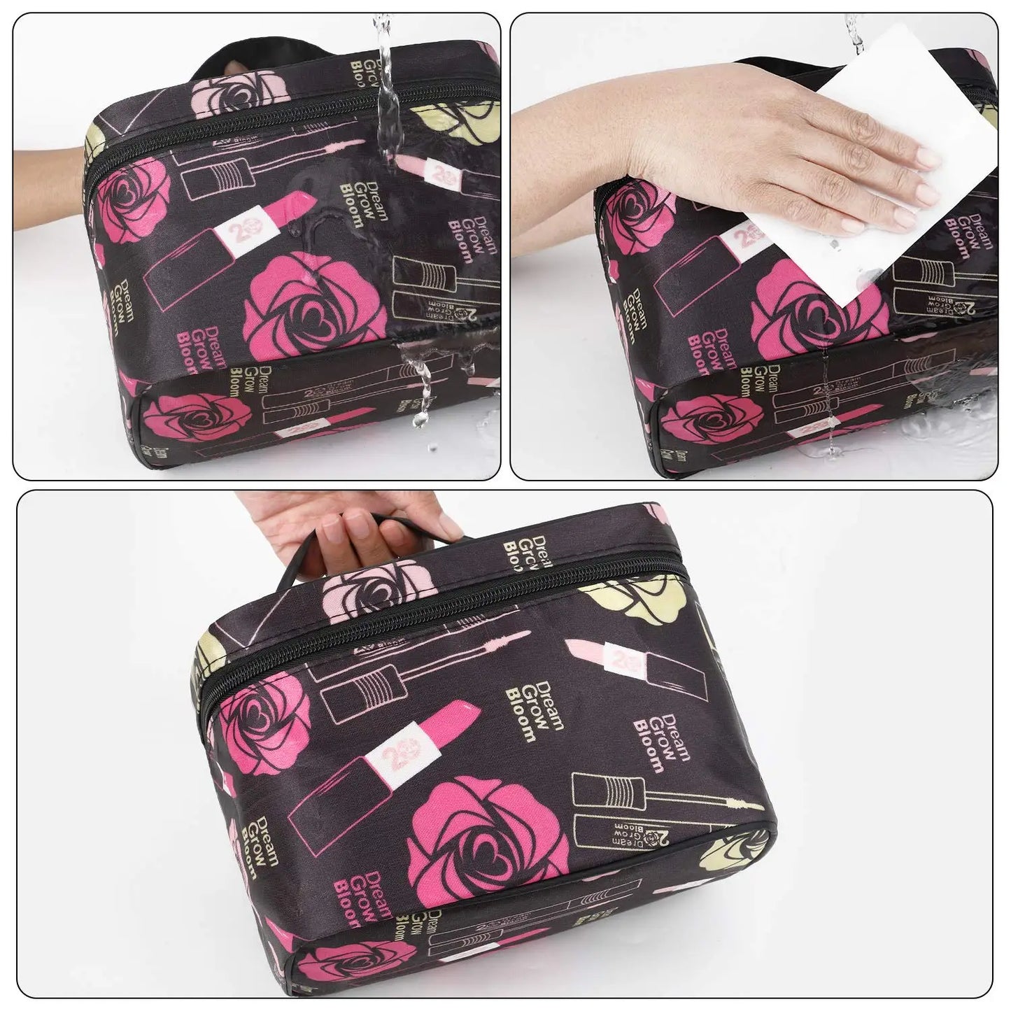 Chic & Praktische Transparante Waterdichte Make-up Reiszak - Ruimtelijke Cosmetica Organizer voor Vrouwen