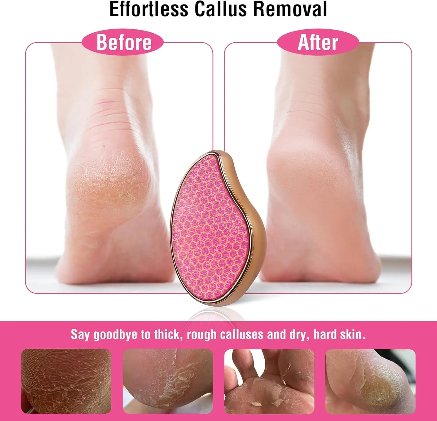Premium Nano Glass Hakenschraper - Ultieme Voetenschrubber voor Zachte Pedicure en Verwijdering van Dode Huid - Douche Essentieel van CrystalTreat