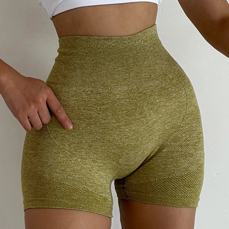 Hoge Taille Dames Yoga Shorts - Perfect voor Workouts, Fitness en Hardlopen - Stijlvolle en Comfortabele Sportkleding voor Jouw Actieve Levensstijl!